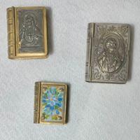 Porta rosari vintage a libro in miniaura