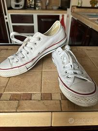 Converse taglia 38 bianche