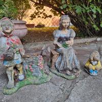 Statue da giardino in cemento anni 50