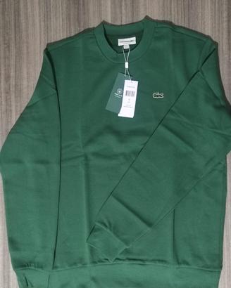 Felpa Lacoste uomo tg 7/XXL colore verde girocollo