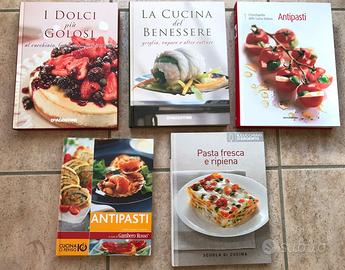 6 libri di ricette antipasti dolci pasta benessere