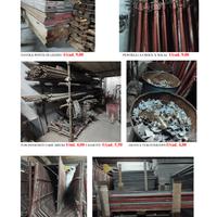 Ponteggio,tavole, molazze, betoniera, martelli,et