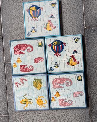 Mattonelle decorate a mano 15x15