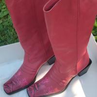 texani fucsia in pelle di vitello