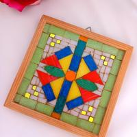 quadretto artigianale mosaico oggettistica casa 