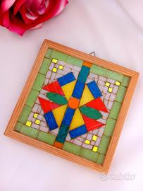 quadretto artigianale mosaico oggettistica casa 
