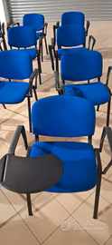 sedie con ribaltina e  banchi scuola