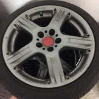 4 Cerchi Momo da 16 con gomme lancia delta evo