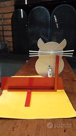 porta fotografia in ferro a forma di gatto