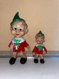 COPPIA DI PINOCCHIO LEDRAPLASTIC ANNI '60