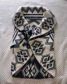 Smanicato in misto lana, cardigan, Made in Italy 