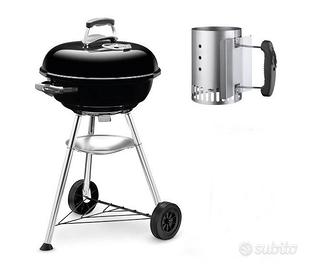 Barbecue a carbone con ciminiera