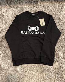 felpa balenciaga nera