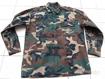Camicia woodland U.S. ripstop mai usata tg. Large