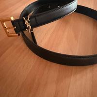 Cinta YSL 95 cm pelle nera