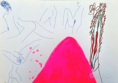 GIULIO TURCATO serigrafia num. "Cherchez la Femme"