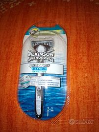 RASOIO BARBA WILKINSON SWORD QUATTRO TITANIUM SENS