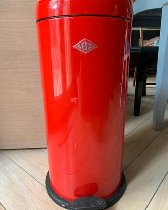 pattumiera a pedale WESCO rossa 22 litri