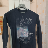 T-shirt manica lunga blu