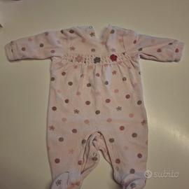 Tutine bimba 1 mese cotone pesante/ciniglia