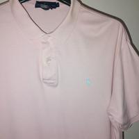 POLO  UOMO ROSA RALPH LAUREN MANICHE CORTE