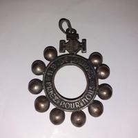 Anello rosario basco da dito con grani e croce