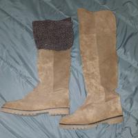 stivali di camoscio donna