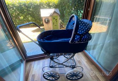 Carrozzina Bambole BAYER Classic Deluxe Blu