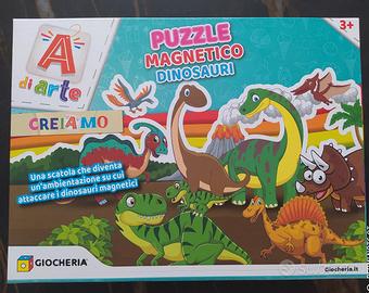 Puzzle magnetico dinosauri con lavagnetta