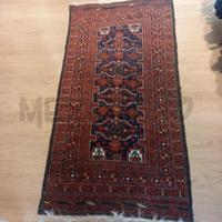 TAPPETO ROSSO ARTIGIANALE 200 X 100