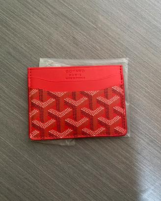 portacarte goyard rosso