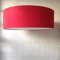Lampadario in tessuto cilindrico grande