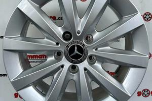 4 cerchi lega mercedes classe a b c r16 lt4652