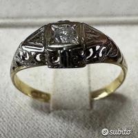 ANELLO ANTICO ANNI 30 IN ORO 18kt. E DIAMANTE