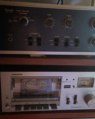 amplificatore piastra cassette 