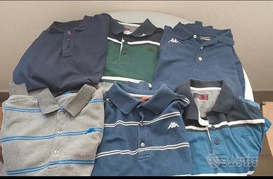 N. 6 Polo maniche lunghe taglia M Kappa e Fila