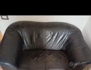 Divano in pelle 2 posti