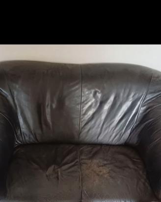 Divano in pelle 2 posti