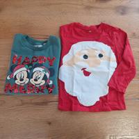 Felpa e maglia Natale Topolino Minnie Babbo Natale