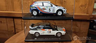 Coppia Modelli rally scala 1:24 perfetti in teca