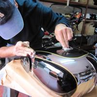 Moto Guzzi filetti fatti a mano