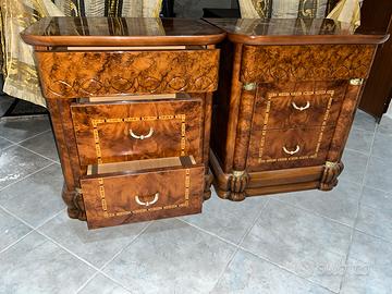 Tavolino da notte in legno x2