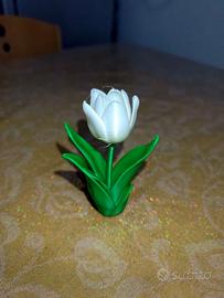 Tulipano bicolore decorativo stampato in 3D