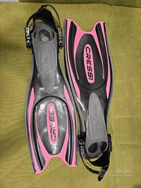 Pinne Cressi Frog Plus – Rosa (Taglia S-M)
