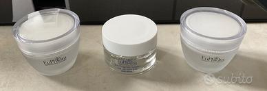 SET TRE SCATOLINE TONDE IN VETRO MULTIUSO