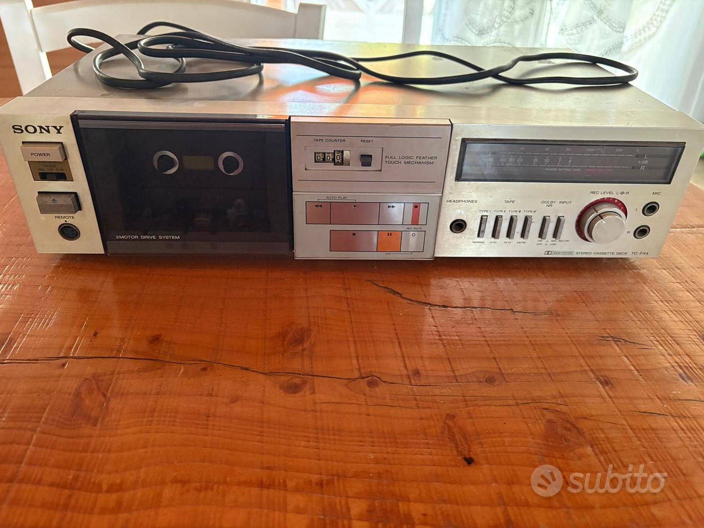 Deck stereo a cassetta Sony TC-FX4 - Audio/Video In vendita