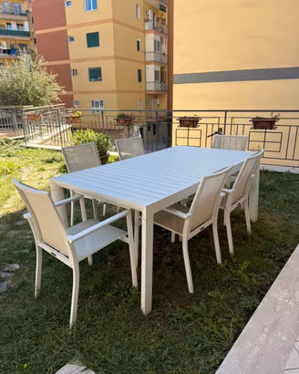 Tavolo da esterno Bizzotto allungabile con 6 sedie