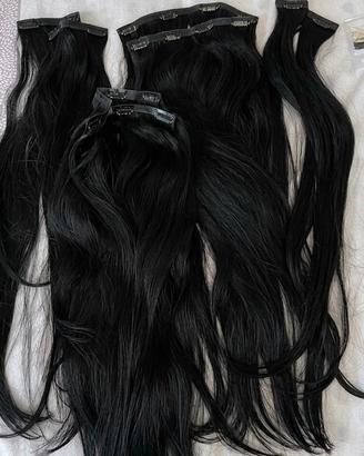 Extension capelli Clip-In Foxy Locks 24” nere