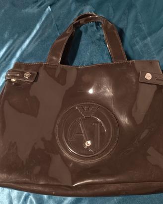 Borsa Armani Jeans AJ originale marrone
