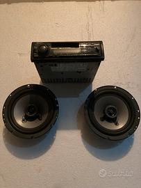 Coppia di casse audio  200w + autoradio